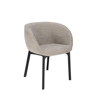 Kartell Charla armchair in Antibes fabric with black structure Buy now on Shopdecor