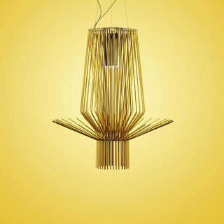 Foscarini Allegretto Assai suspension lamp gold Buy now on Shopdecor