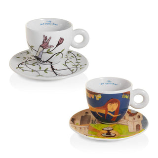 Illy Art Collection Biennale 2022 set 2 cappuccino cups by Felipe Baeza & Cecilia Vicuña? Buy now on Shopdecor