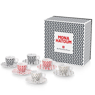 Illy Art Collection Mona Hatoum set 6 espresso coffee cups Buy now on Shopdecor
