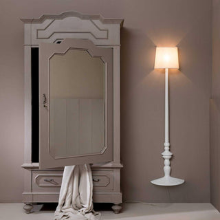 Karman Alì e Babà floor lamp H6025 white linen Buy now on Shopdecor
