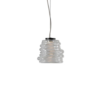 Karman Bibendum LED suspension lamp diam. 15 cm. with glass lampshade Buy now on Shopdecor
