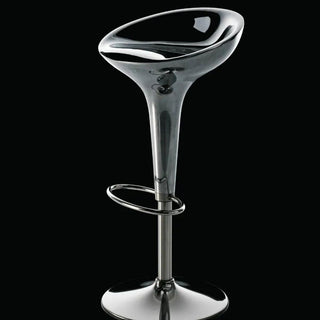 Magis Al Bombo swivel stool in glossy aluminium Buy now on Shopdecor
