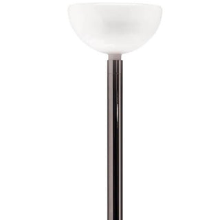 Nemo Lighting AM2C floor lamp with chromed structure and diffuser in white glass Buy now on Shopdecor