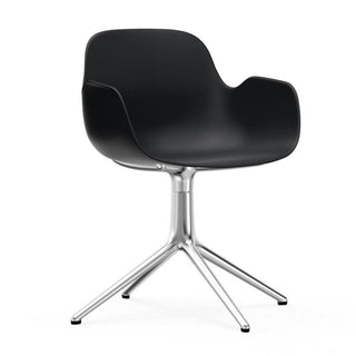 Normann Copenhagen Form polypropylene swivel armchair with 4 aluminium legs Buy now on Shopdecor