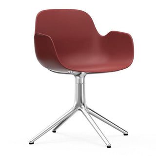 Normann Copenhagen Form polypropylene swivel armchair with 4 aluminium legs Buy now on Shopdecor