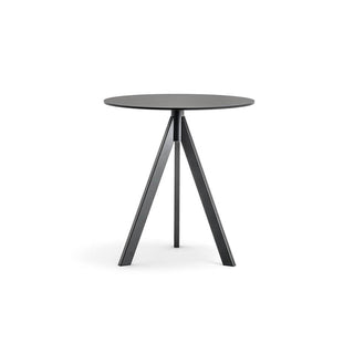 Pedrali Arki-Base ARK3 table with solid laminate top diam.70 cm. Buy now on Shopdecor
