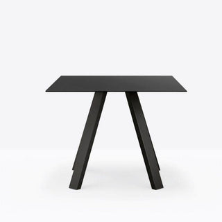 Pedrali Arki-table ARK5 89x89 cm. in black solid laminate Buy now on Shopdecor