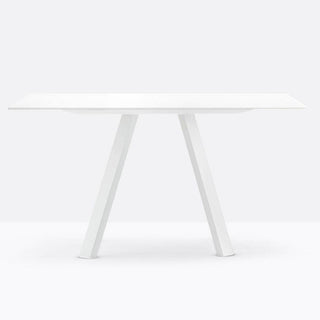 Pedrali Arki-table Compact 139x139 cm. in white solid laminate Buy now on Shopdecor