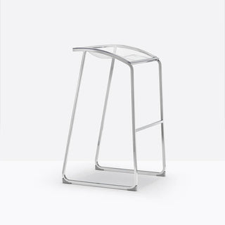 Pedrali Arod 510 steel stool with seat H.76 cm. Buy now on Shopdecor