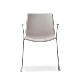 Pedrali Tweet 898 chair with armrests and sled base Buy now on Shopdecor