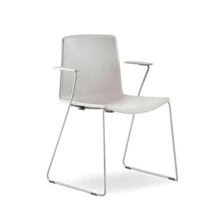 Pedrali Tweet 898 chair with armrests and sled base Buy now on Shopdecor
