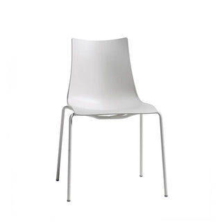 Scab Zebra Tecnopolimero chair 4 varnished legs by Luisa Battaglia Buy now on Shopdecor
