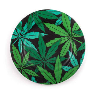 Seletti Blow Weed dinner plate diam. 27 cm. with weed decor Buy now on Shopdecor