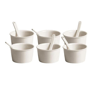Seletti Estetico Quotidiano set 6 ice cream cups with spoons Buy now on Shopdecor