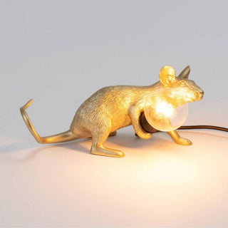 Seletti Mouse Lamp Lop Gold table lamp Buy now on Shopdecor