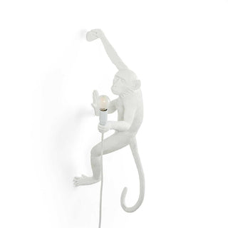 Seletti The Monkey Lamp Hanging Right Hand wall lamp white Buy now on Shopdecor