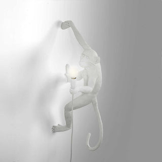Seletti The Monkey Lamp Hanging Right Hand wall lamp white Buy now on Shopdecor