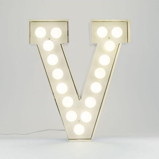 Seletti Vegaz Letter V white Buy now on Shopdecor