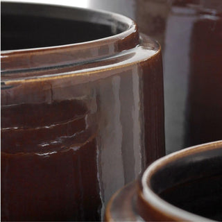 Serax Glazed Shades medium round flower pot brown Buy now on Shopdecor