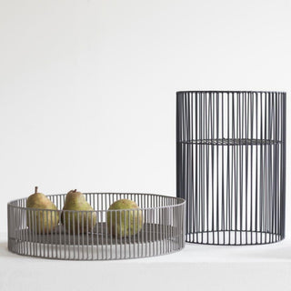 Serax Metal Sculptures Turn low basket grey Buy now on Shopdecor