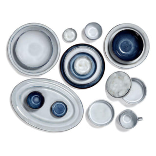 Serax Pure serving plate oval blue glazed 38x26 cm. Buy now on Shopdecor