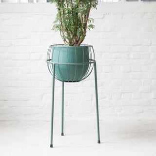 Serax Urban Jungle plant stand cage with pot green Buy now on Shopdecor
