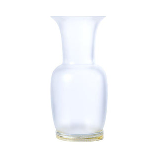 Venini Frozen Opalino 706.22 vase crystal gold leaf sandblasted h. 36 cm. Buy now on Shopdecor