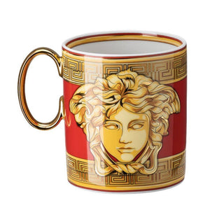 Versace meets Rosenthal Medusa Amplified Golden Coin mug with handle Buy now on Shopdecor