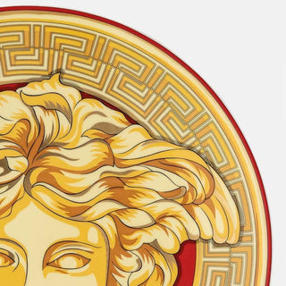 Versace meets Rosenthal Medusa Amplified Golden Coin tart platter diam. 33 cm. Buy now on Shopdecor