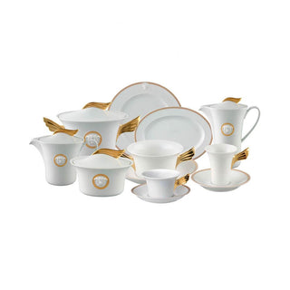 Versace meets Rosenthal Ikarus Médaillon Méandre d'Or Creamsoup cup and saucer Buy now on Shopdecor