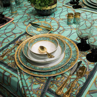 Versace meets Rosenthal La scala del Palazzo Covered vegetable bowl green Buy now on Shopdecor