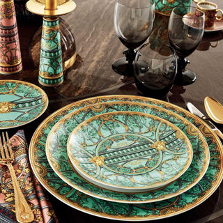 Versace meets Rosenthal La scala del Palazzo Creamsoup cup and saucer green Buy now on Shopdecor
