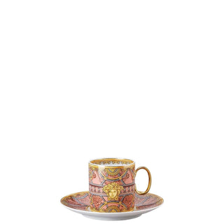 Versace meets Rosenthal La scala del Palazzo High coffee cup and saucer pink Buy now on Shopdecor
