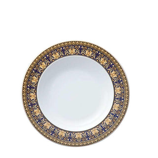 Versace meets Rosenthal Medusa Blue Deep plate diam. 22 cm. Buy now on Shopdecor