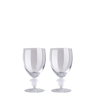 Versace meets Rosenthal Medusa Lumière 2nd Editon Set 2 water goblets Buy now on Shopdecor