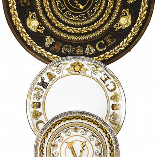 Versace meets Rosenthal Virtus Gala White bowl square flat 12x12 cm Buy now on Shopdecor