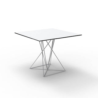 Vondom Faz table with top HPL 80x80 cm HPL white by Ramón Esteve Buy now on Shopdecor