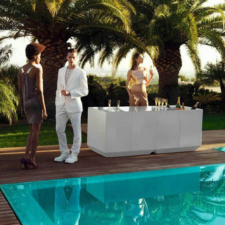 Vondom Vela Barra Catering bar counter 200 cm with ice bucket white Buy now on Shopdecor
