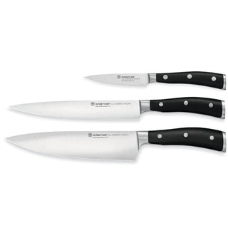 Wusthof Classic Ikon set 3 pieces knife black Buy now on Shopdecor