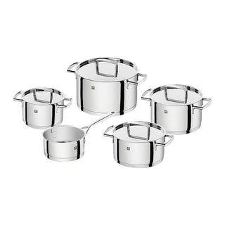 Zwilling Passion Cookware Set of 9 pieces - 5 pots - 4 lids Steel Buy now on Shopdecor